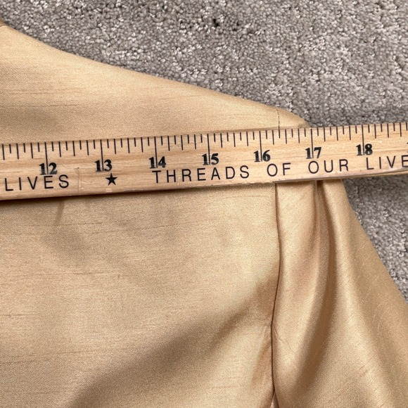 Jones Wear Skirt Suit Women 12 Gold Shimmer Button Party Formal Wedding‎ Church - Picture 8 of 16